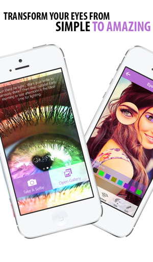 Selfie Eye Colour and Face Makeover - Ch