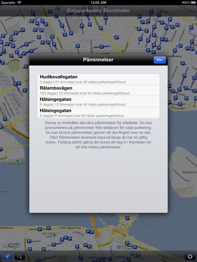 gatuparkering stockholm karta Gatuparkering Stockholm i App Store