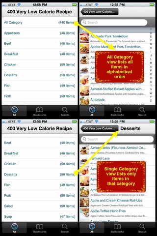 400 Very Low Calorie Recipe screenshot 2