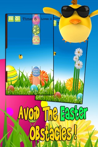 Flappy Easter Bird - Clumsy Spring Chicken Flight To Win Painted Eggs screenshot 3