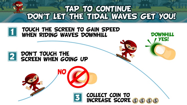 A Line Runner Surfer Ninja screenshot-4