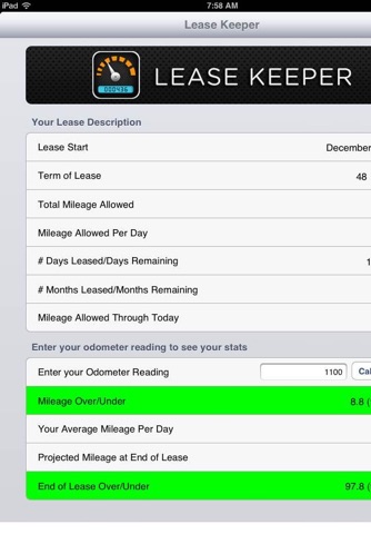 Lease Keeper Car Mileage Tracker screenshot 3