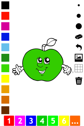 Fruit Coloring Book for Children: Learn to color the world of food, fruits and vegetables screenshot 2