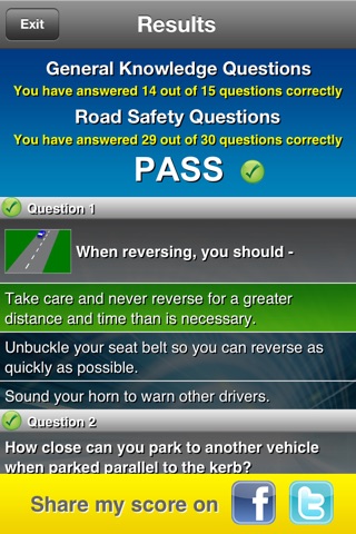The Learners Test - Australian Driver Knowledge Test Class C (CAR) Licence screenshot 4