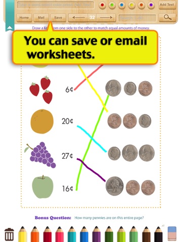 Kids Math-Money Worksheets screenshot 4