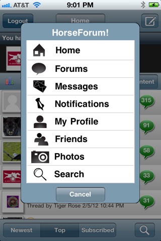HorseForum! screenshot 2