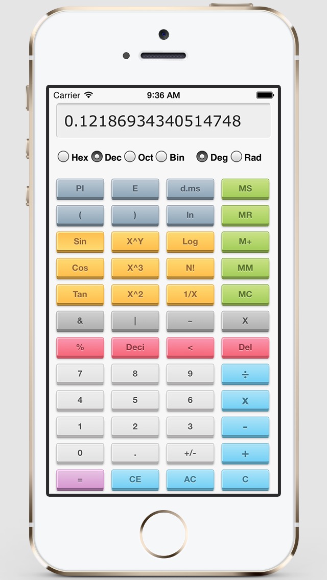 Color Scientific Calculator Pro Free - 3D One Screen ...