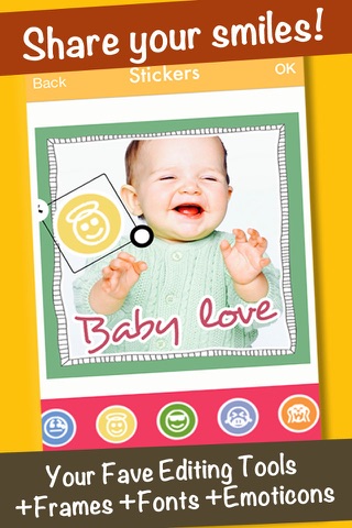 SmileyGram - Photo Edit with Emoticons, Frames, and Fonts screenshot 3