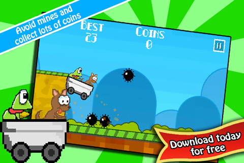 Hoppy Cart : A Frog And Puppy Kart Ride Game screenshot 2