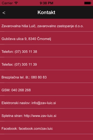 Zavarovalna hiša Luič screenshot 4