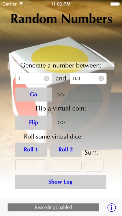 Pseudo Random Number Generator