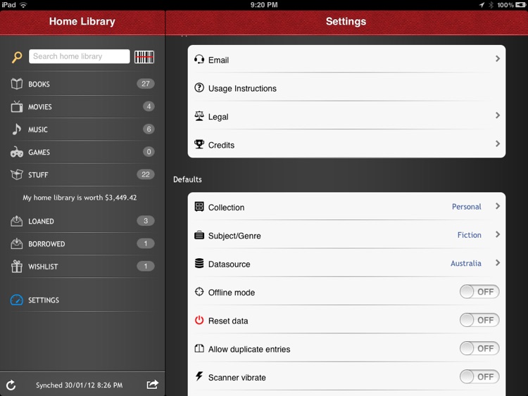 Home Library Lite For iPad screenshot-4