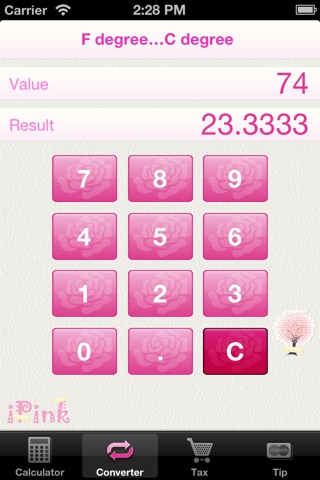 iPink Calculator screenshot 2