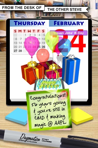 Daymation Lite Cartoon Sticky Calendar screenshot 2