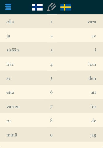 Easy Learning Finnish - Translate & Learn - 60+ Languages, Quiz, frequent words lists, vocabulary screenshot 2