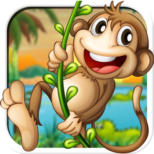 Cute Monkey Jump Free Icon