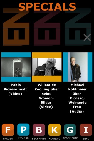 FRAUEN. PICASSO, BECKMANN, DE KOONING screenshot 4