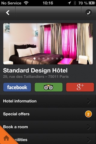 Standard design hotel screenshot 3