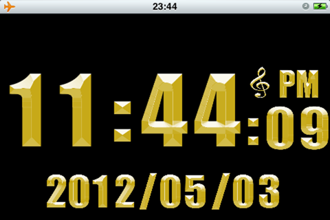 Gold Alarm Clock screenshot 2