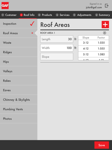 GAF® Pro Roof Estimator screenshot 2