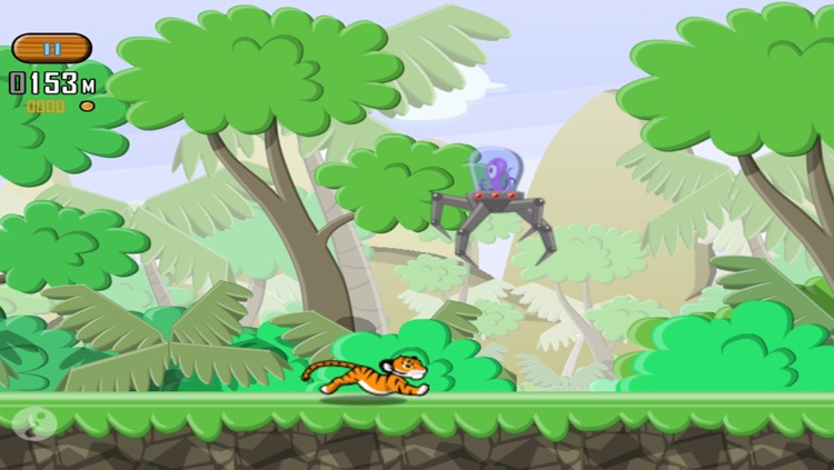 A Jungle Invasion - Angry Aliens Chasing Tiny Tiger screenshot-4