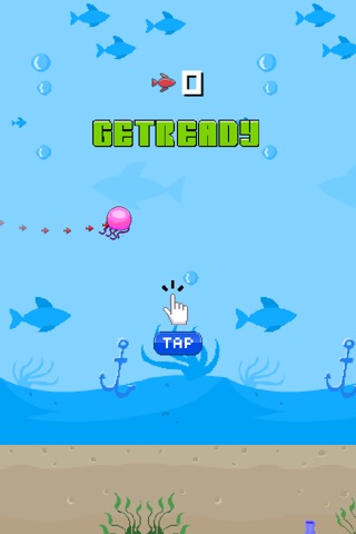 Jumpy Jellyfish Multiplayer Retro - Swimmy Fish Under The Sea With Flappy Tentacles screenshot 4
