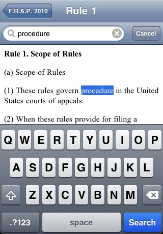 Federal Rules of Appellate Procedure 2010 screenshot-3