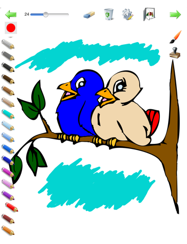 Livre de coloriages pour iPad - Pour tous les goûts et tous les âges avec de nombreux crayons de couleur, de multiples formes de pinceau et des autocollants screenshot 4