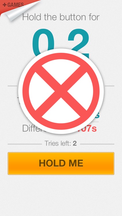 Hold a Second - Reaction Time Challenge Game