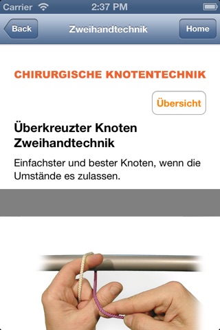 Chirurgische Knotentechnik screenshot 2