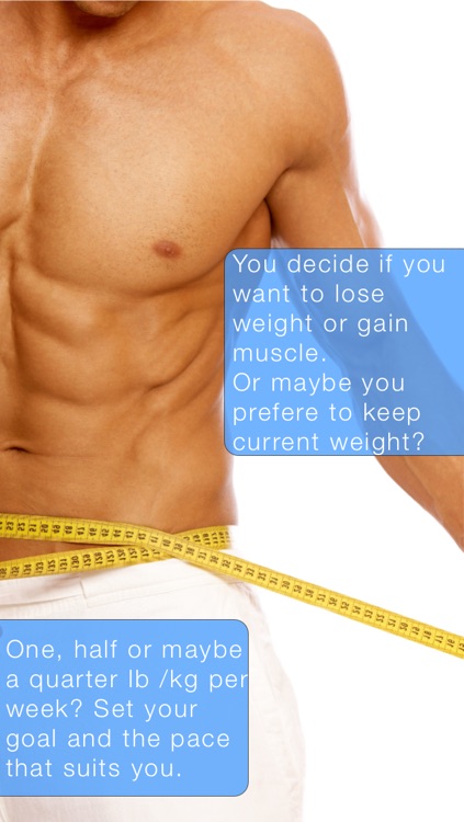 kcalculator - how much calories should you eat to gain / lose 0.5, 1 , 2 lb/kg per week by Bons ...