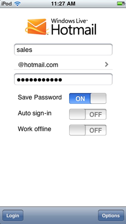 Windows Live Hotmail PUSH emails for iPhone & iPad