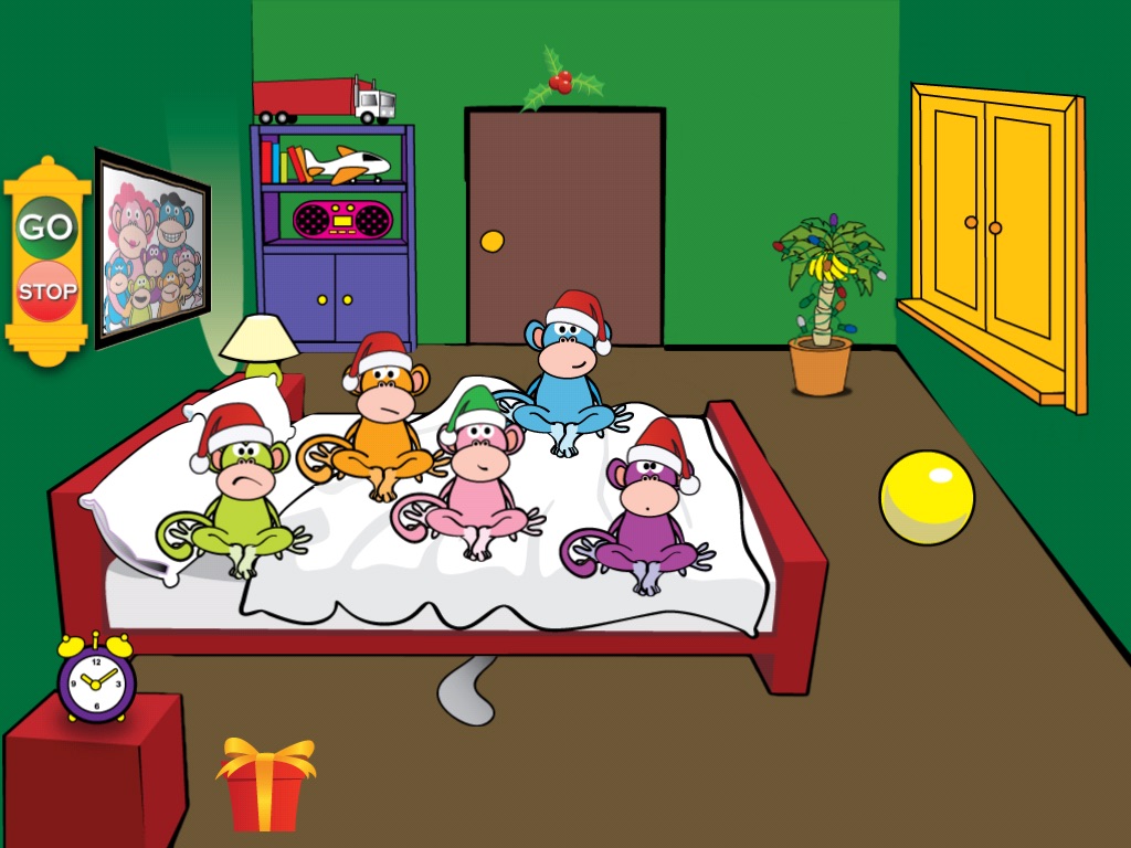 Five Little Monkeys Christmas HD screenshot 3