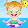 Baby Fun in the Sand - Swimming & Sunning for Girl & Kids Game