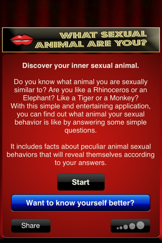 What Sexual Animal are you?: your attitude towards sex screenshot 2