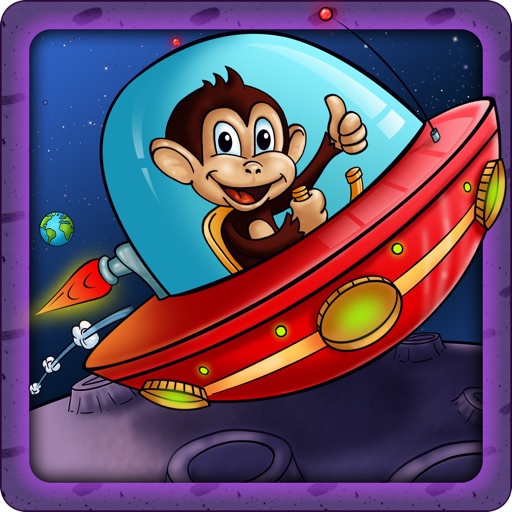 Gravity Star Monkey :  Moon Surfers - Little Space Pet Adventure (Free Game) Icon