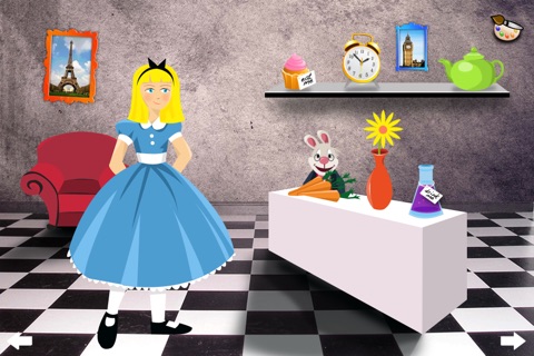 Alice in Wonderland - Interactive story book and coloring pages screenshot 3