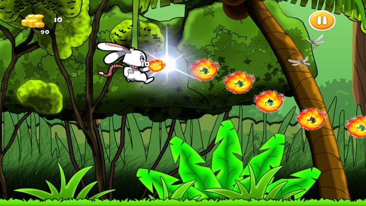 Bunny Jungle Jump & Fire Throw - Jumping Rabbit & Flying Burning Ball FREE FUN