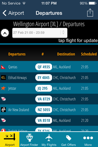 Wellington Airport Info +Radar screenshot 3