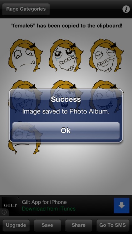 RageToSMS Lite - Rage Faces for Texting and SMS