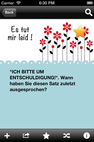 Es tut mir leid! Die App zur Entschuldigung screenshot 2