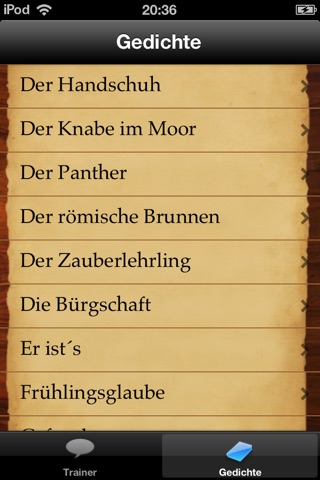 Gedichte Trainer screenshot 4