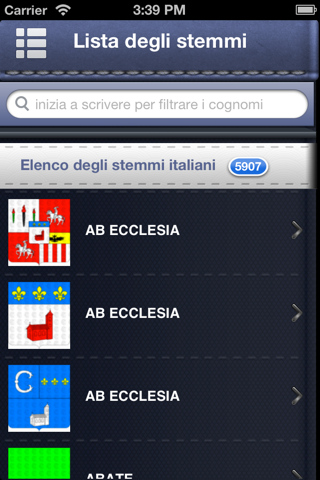 Cognomi & Stemmi LITE screenshot 3