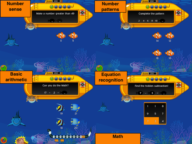 Murky Reef : 1st - 2nd Grade Reading, Science & Math(圖4)-速報App