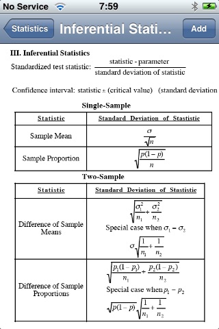 Statistics Formulas screenshot 4