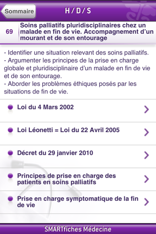 SMARTfiches Handicap/Douleur/Soins palliatifs Free screenshot 2