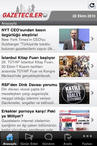 gazeteciler.com screenshot 2