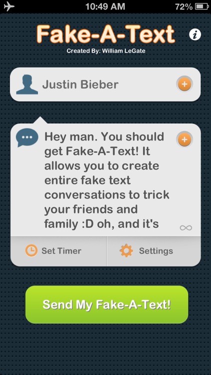 Fake-A-Text FREE [Fake Text Free & Fake A Call—Call It A Prank Conversation]