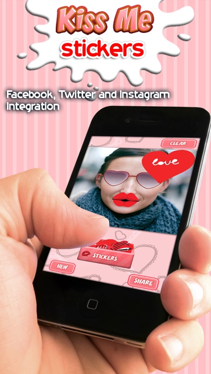 Fun Kiss Sticker Booth - Girl Diary with Funny Photos screenshot-4