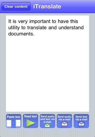 iTranslate with Text to Speech English to Spanish